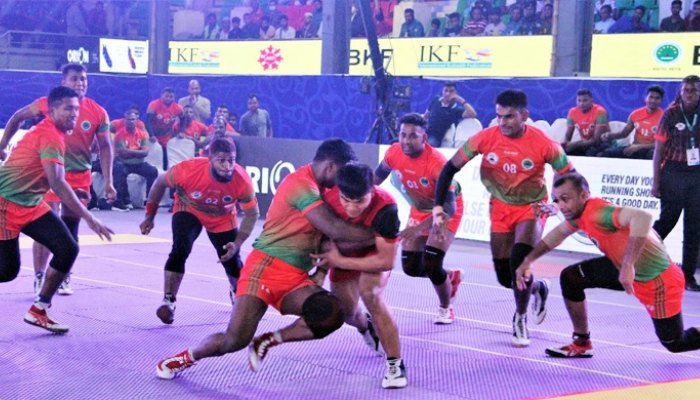 নেপালকে উড়িয়ে কাবাডিতে বাংলাদেশের হ্যাটট্রিক জয়
