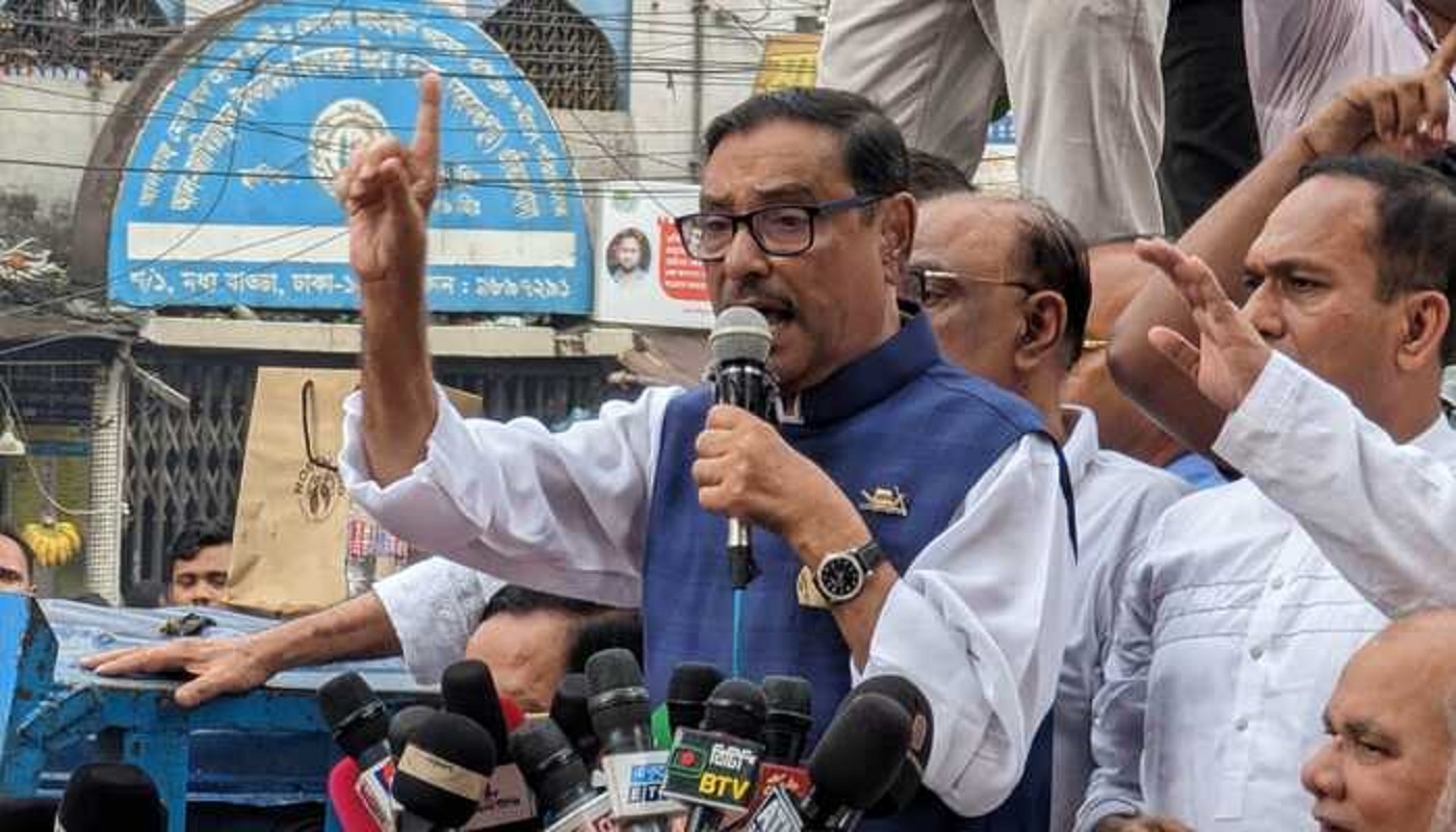 বাইরের কে ভিসানীতি দিল এ নিয়ে শেখ হাসিনার মাথাব্যথা নেই : কাদের