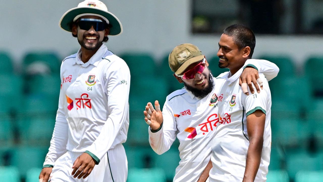 তাইজুলের ফাইফার, লিড দুইশো পেরিয়ে থামল শ্রীলঙ্কা