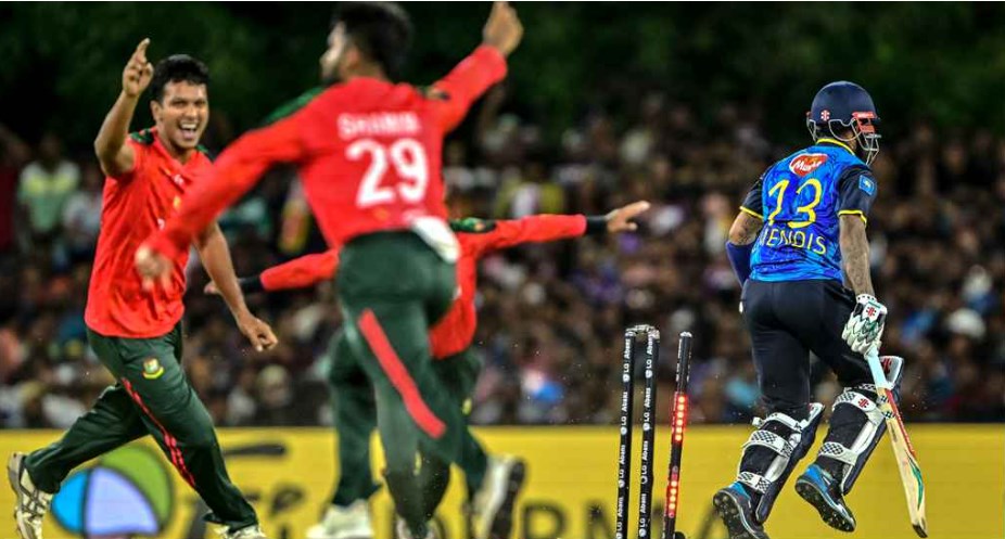 একশর আগেই অলআউট লঙ্কনরা, বড় জয়ে সিরিজে ফিরলো টাইগাররা